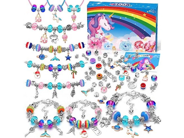 Morjakey Armband-Bastelset Für Mädchen Ab 6 Jahren – DIY Schmuckset Mit Armbändern, Ringen Und Haarspangen, Geschenkidee Für Kinder